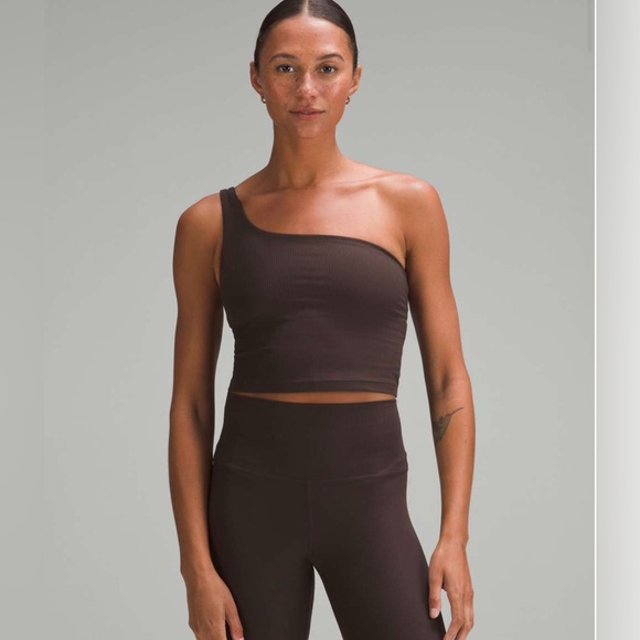 Lululemon Ribbed Nulu Asymmetrical Yoga Tank Top - Picture 1 of 5